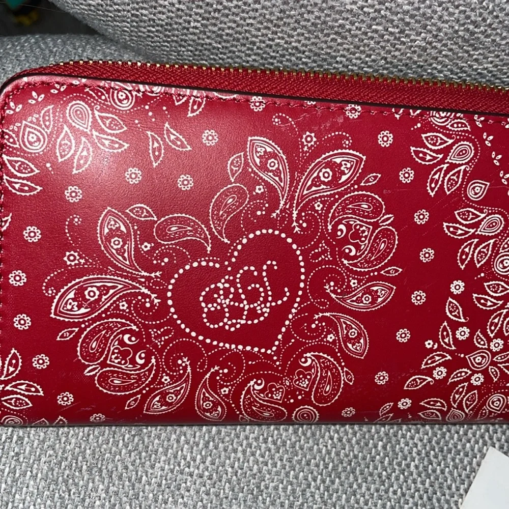 Ralph Lauren Paisley Leather Continental Wallet - Picture 5 of 5